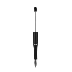 20 - Pack Festive Beadable Ballpoint Pens - DIY Christmas Craft Supplies (Black)