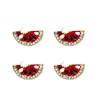 2 Pairs Earrings Girl Rhinestone Watermelon Lady Decor Jewelry Rhinestones 6