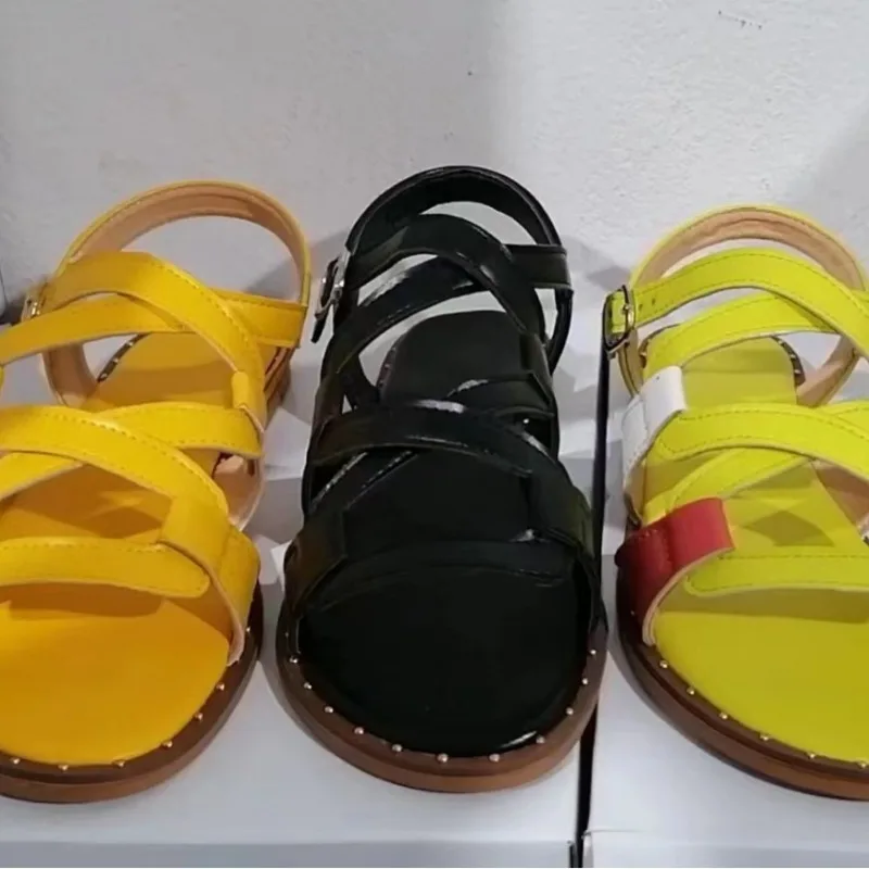 Women Sandals Rome Shoes 2024 Summer New Rome Flats Slippers Beach Sport Casual Ladies Shoes Soft Mujer Slides Bohemian Zapatos