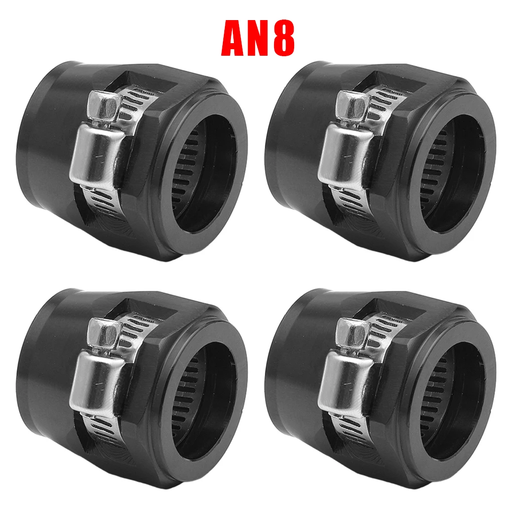 4pcs Precision Engineered Hose End Finisher AN4 AN6 AN8 AN10 AN12 AN14 AN16  Fuel Hose Clamp Finishers