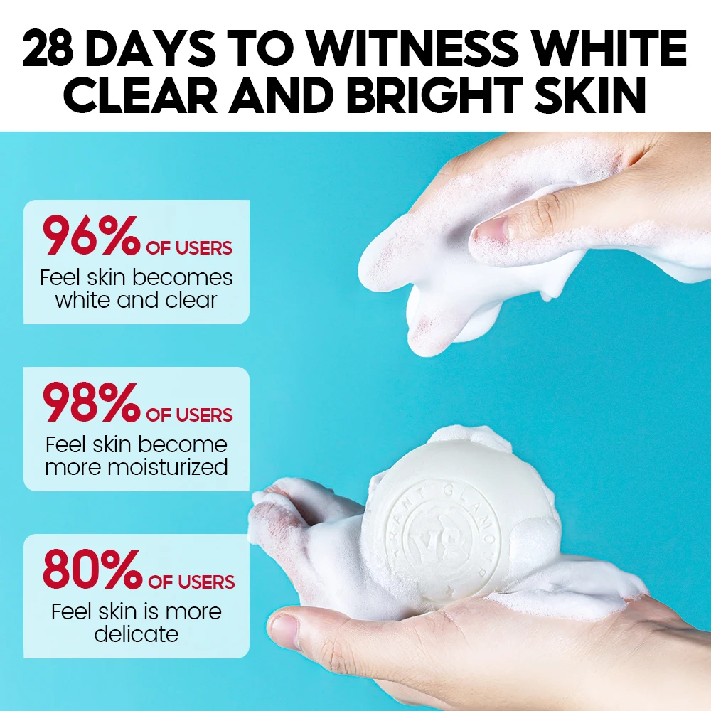 VIBRANT GLAMOUR Niacinamide Handmade Soap Whitening Deep Cleansing Exfoliation Can Be Used For Face Body Cleansing  100G 5