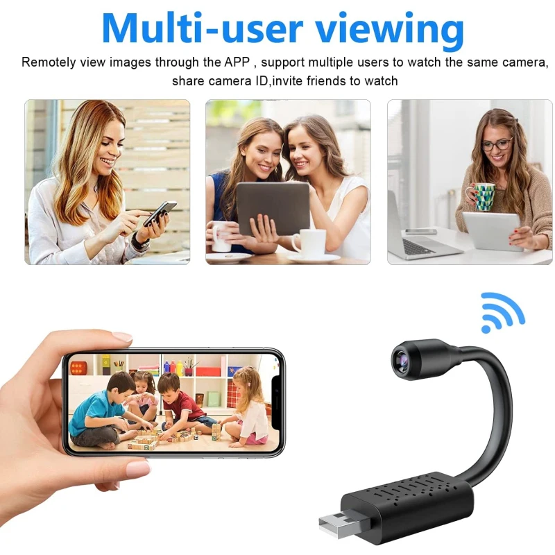 

Wireless Home Security Child WiFi Camera With Motion Detection Remote Monitoring Portable IP Mini High-definition For IOS/Androi