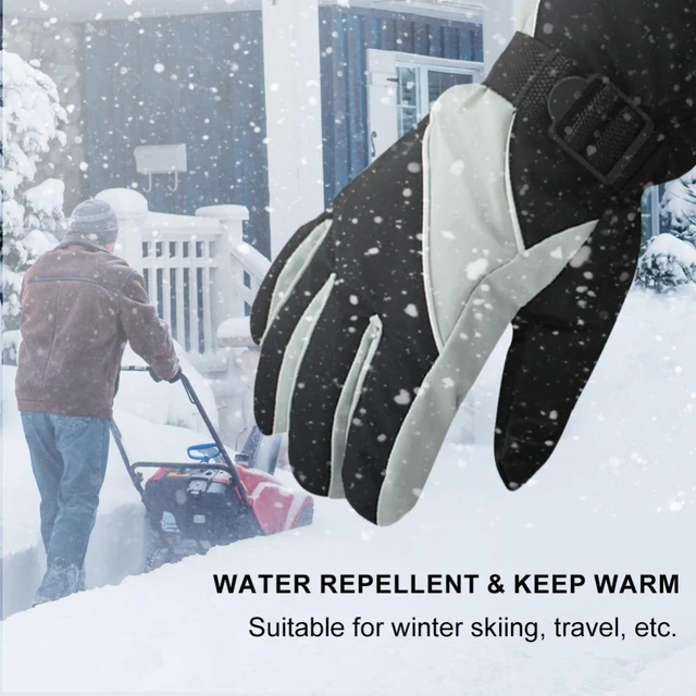 Gants d'hiver antidérapants en polaire thermique pour homme et femme, 1  paire, résistants aux éclaboussures, pour la pêche, le ski, le cyclisme, le  Snowboard - AliExpress