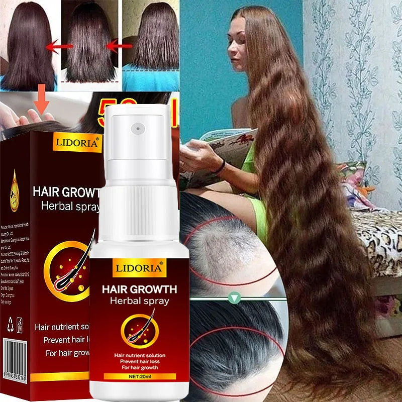 Hair Growth Serum Spray Fast   Liquid Treatment Scalp  Follicle Anti  Loss Natural Beauty Health  Care
