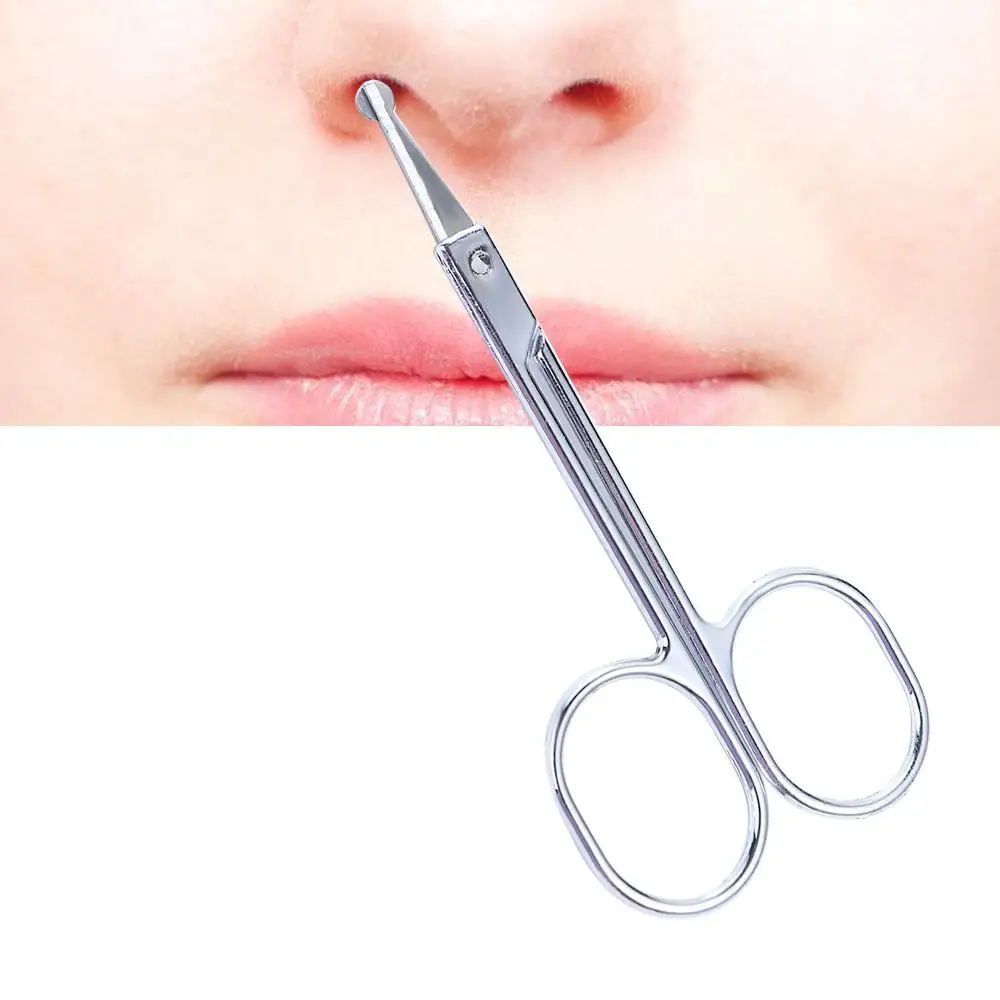 Hot Curved Nail Trimmer Tool Ear Facial Trimmers Stainless Steel Beauty Tool Nose Hair Scissors 5