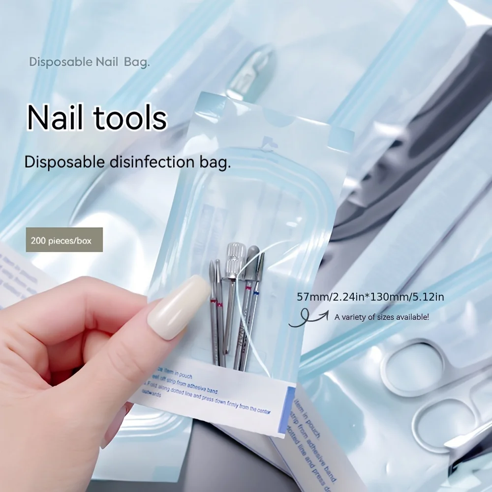 200pcs/box Self-sealing Sterilization Pouches Bags 5 Sizes Medical-grade Bag Disposable Tattoo Accessories Supplies