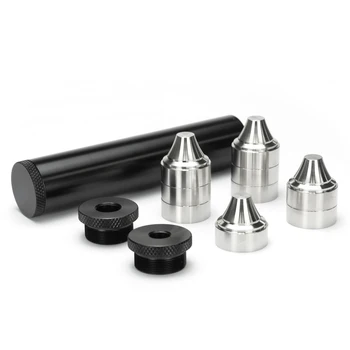 7 L 1 45 OD Aluminum Solvent Trap 1 1875x24 Thread 9pcs Stainless Steel Radial Cups