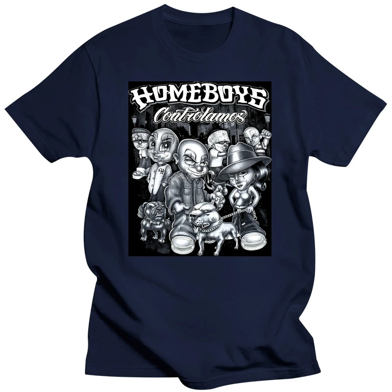 thumbnail image 1 of CAMISETA URBANA CONTROLAMOS BULLDOG PITBULL LOWRIDER GANGSTER HOMEBOYS, 1 of 4