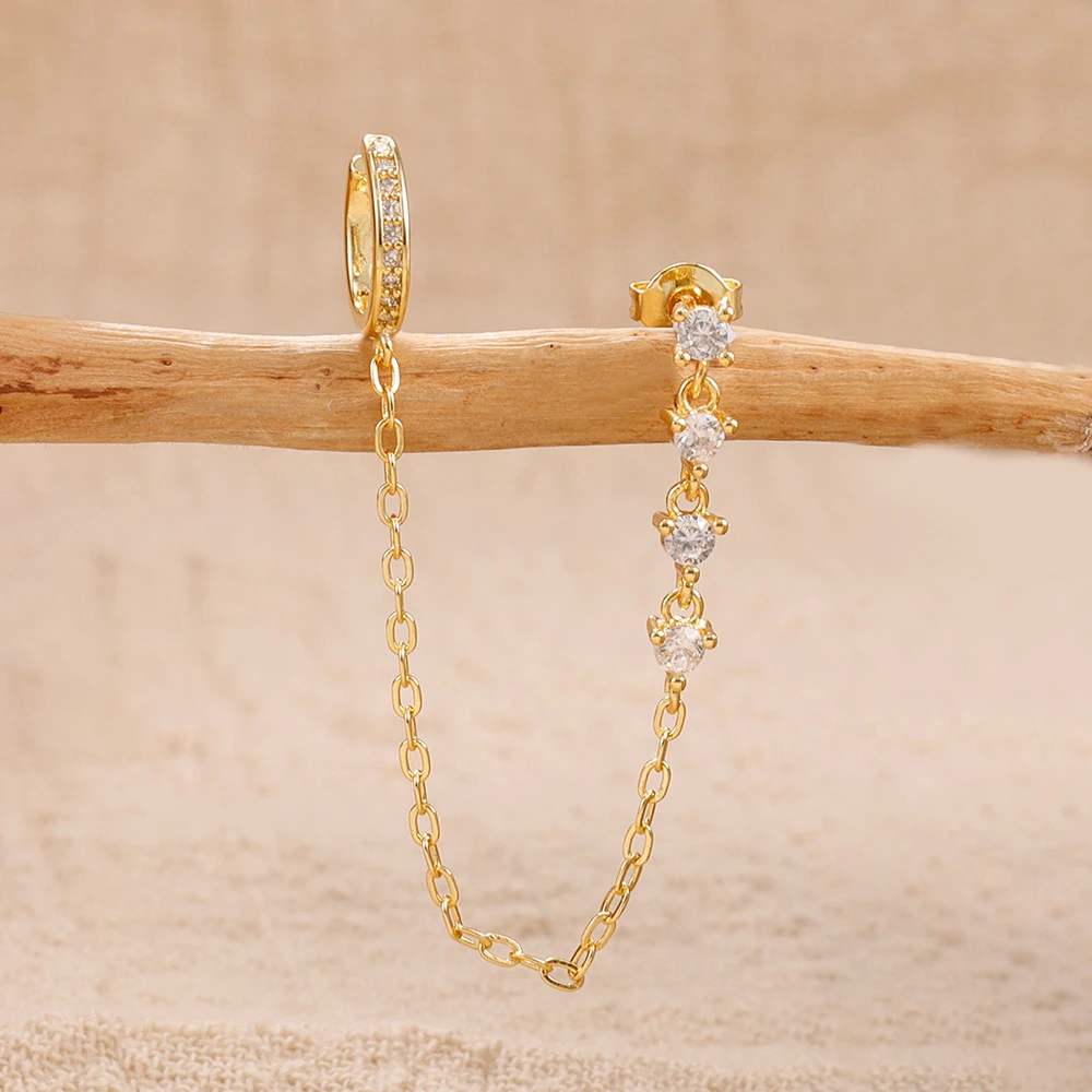 Boucles d'oreilles tendance en acier inoxydable po