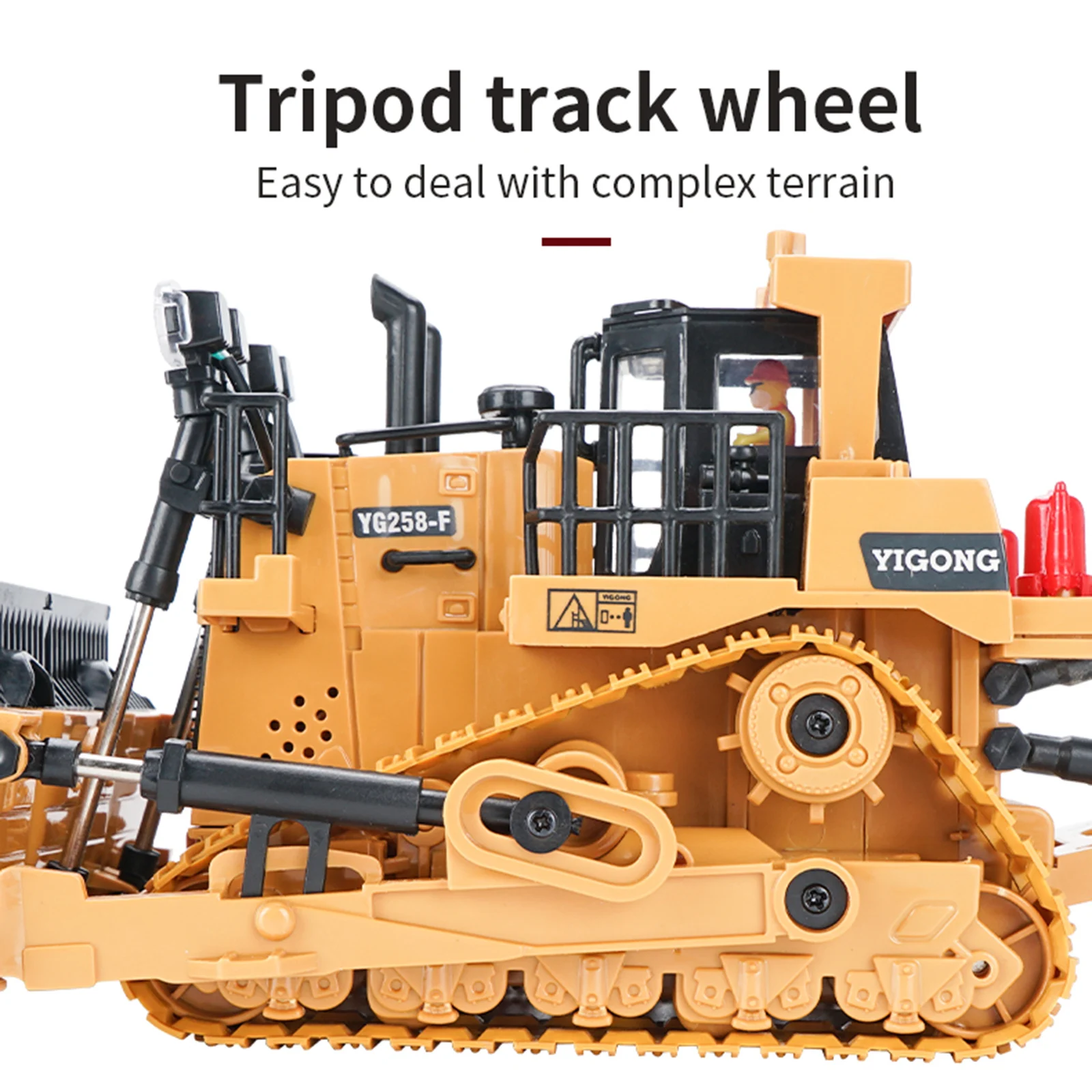 1/24 Truck 9 Channels 2.4G Radio Controlled Cars RC Crawler Heavy Bulldozers 6