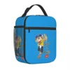 Mariequiles Sml Jeffy Cartoon Insulated Lunch Bags Thermal Bag Reusable Large Tote Lunch Box Men Women School Outdoor 1