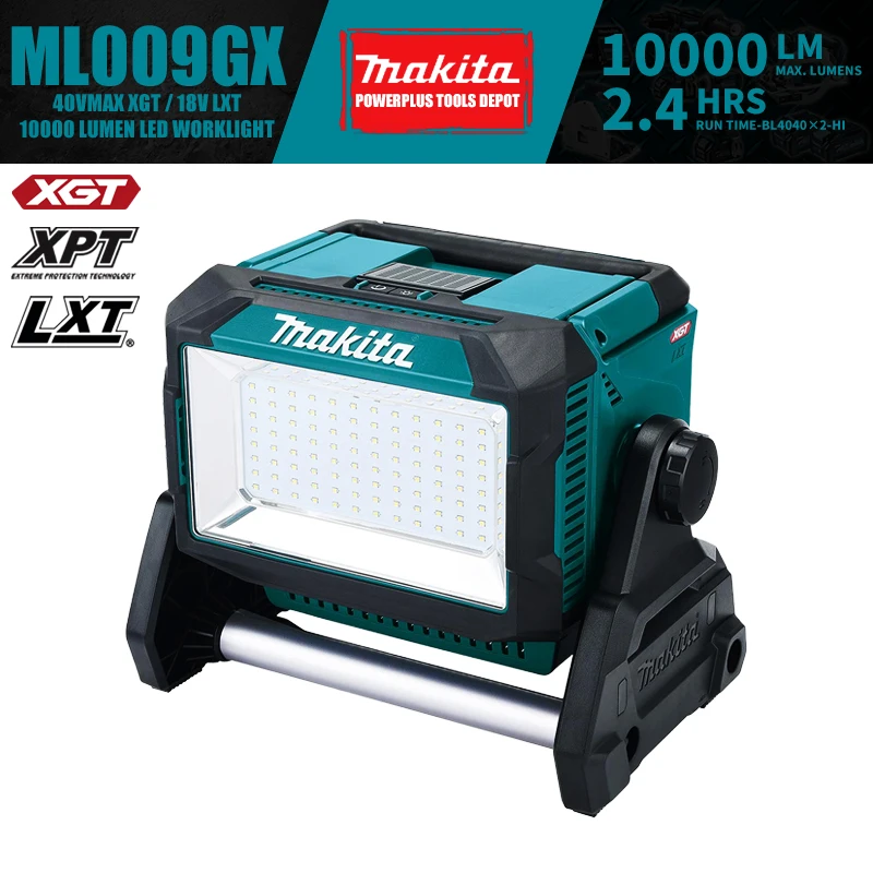 

Makita ML009GX 10000 Lumen LED Worklight 40V XGT 18V LXT Power Tools Industrial Lighting