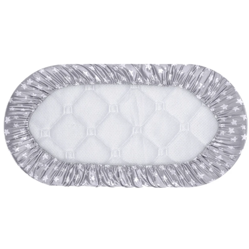 Breathable Baby Bassinet Sheets Removable Fitted Bassinet Sheet Changing Mat Cover for Newborn Infant Crib Cradles