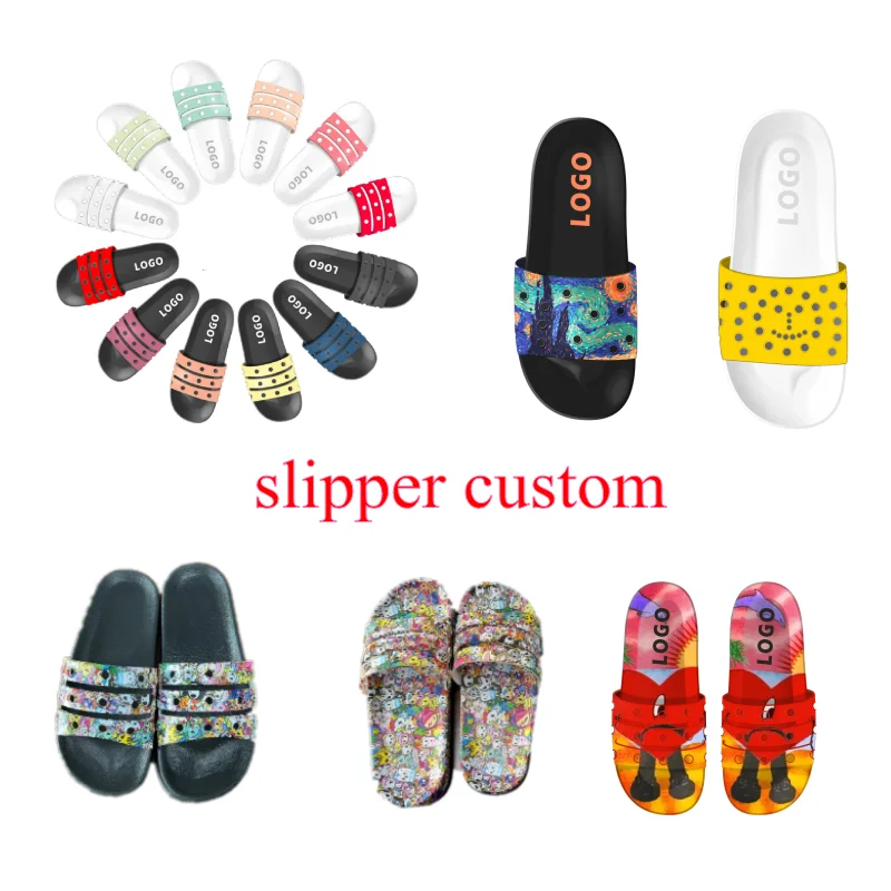 Custom Slippers 5/6/7/8/9/10 Personalized Printed Logo Home Outdoor Office Flip-Flops Sandals Bath Slipper - AliExpress Mobile