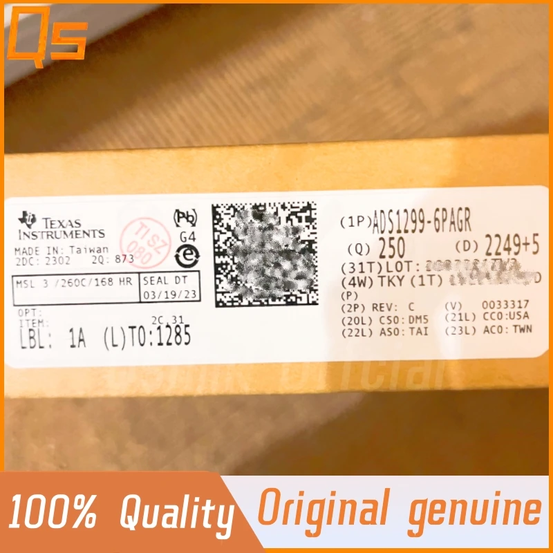 

New Original ADS1299-6 ADS1299-6PAGR ADS1299-6PAG TQFP64 Analog Front End