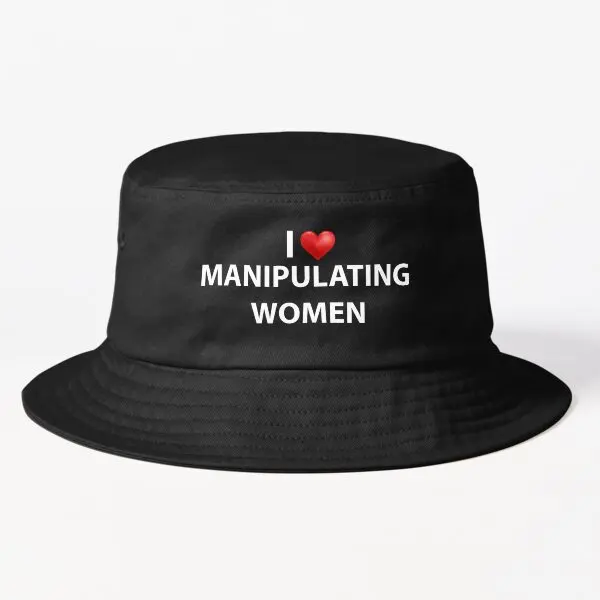 

I Love Manipulating Women Bucket Hat Bucket Hat Women Outdoor Casual Fashion Solid Color Sun Boys Fishermen Spring Black