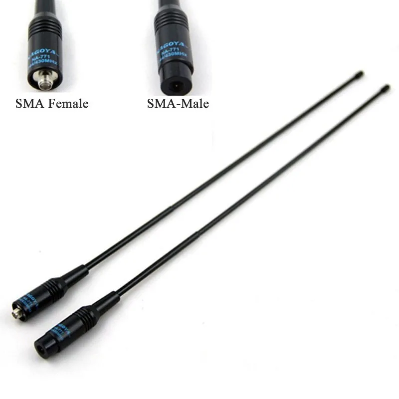 Nagoya Na-771 Frusta Da 15.6 Pollici Vhf Uhf (144/430Mhz) Antenna Walkie Talkie Uv-5R Uv-82 Yaesu Vertex Tyt Btech E Radio Baofeng