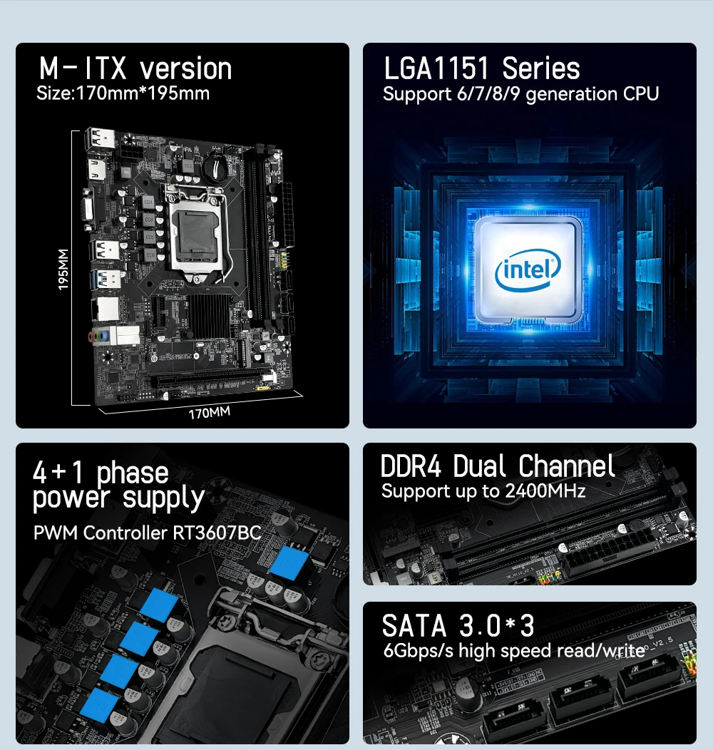 6, 7, 8, 9th CPU, Compatível com