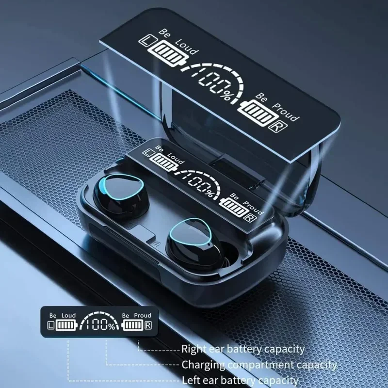 Wireless Bluetooth Earphones Headset with Mic and Charger