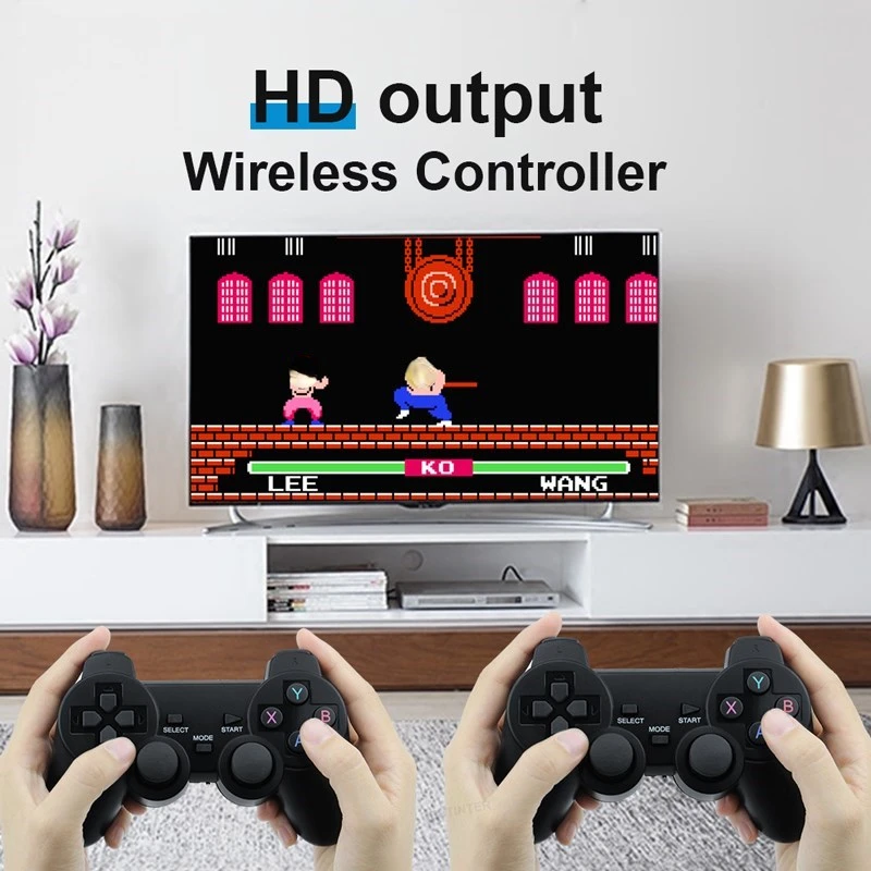 Video Game Console 64G Built-in 10000 Games Retro handheld Game Console Wireless Controller Game Stick For PS1/GBA Kid Xmas Gift Video Game Console 64G Built-in 10000 Games Retro handheld Game Console Wireless Controller Game Stick For PS1/GBA Kid Xmas Gift