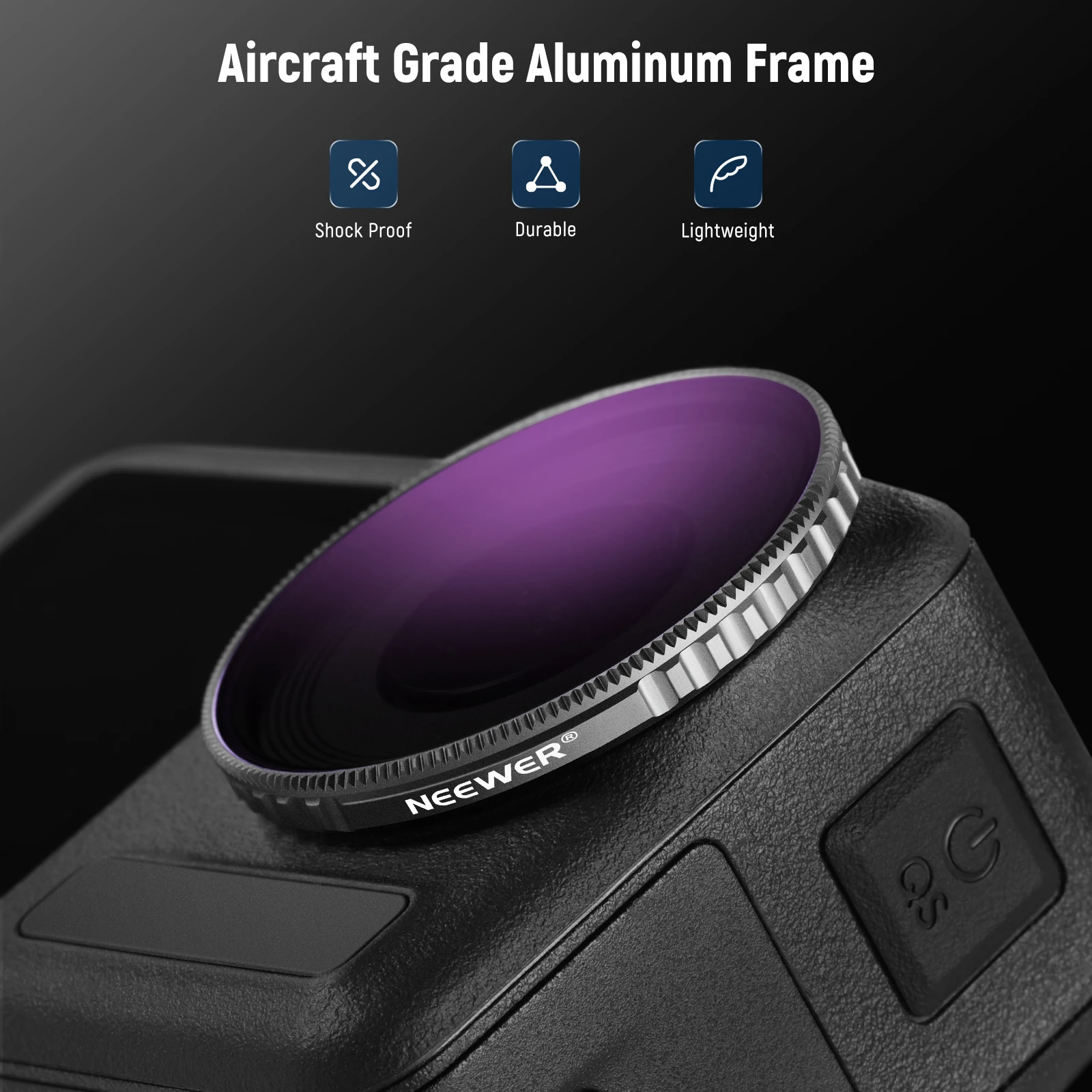 ND Filter Set(ND8/PL ND16/PL ND32/PL ND64/PL ND/CPL ) kit For DJI Osmo Action 4