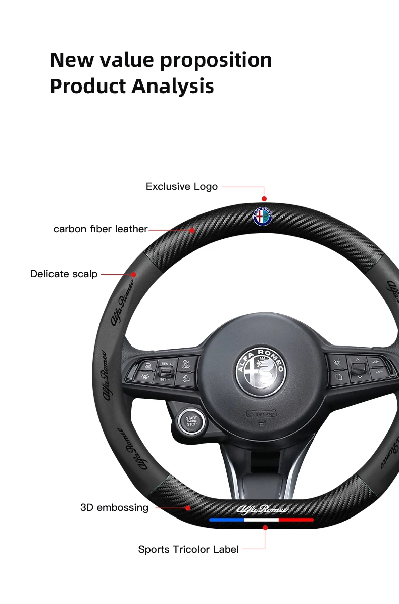 Alfa Romeo Stuurhoes - Zijaanzicht sportieve afwerking