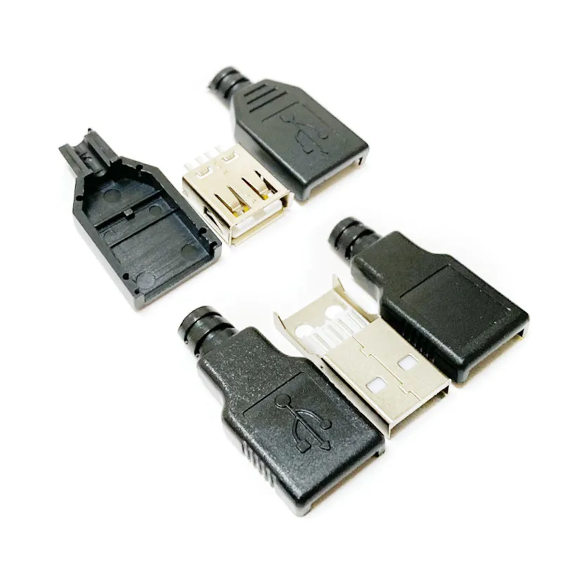 10Pcs Type EEN Vrouwelijke en EEN Mannelijke USB 4