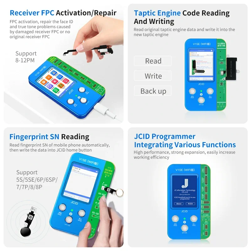 JCID V1SE Programmer For IPhone 7-15PROMax True Tone