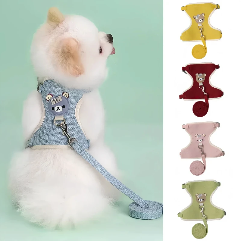 Pet Dog Harness Lead Leash Set Adjustable Puppy Kitten Vest Harness Small Medium Dog Cat Collar Chihuahua Pet Dog Accessories Pet Dog Harness Lead Leash Set Adjustable Puppy Kitten Vest Harness Small Medium Dog Cat Collar Chihuahua Pet Dog Accessories
