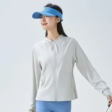 여성용 아이스 실크 통기성 미끄럼 방지 자외선 차단 세트, 야외 자외선 차단 의류, 2024 신상