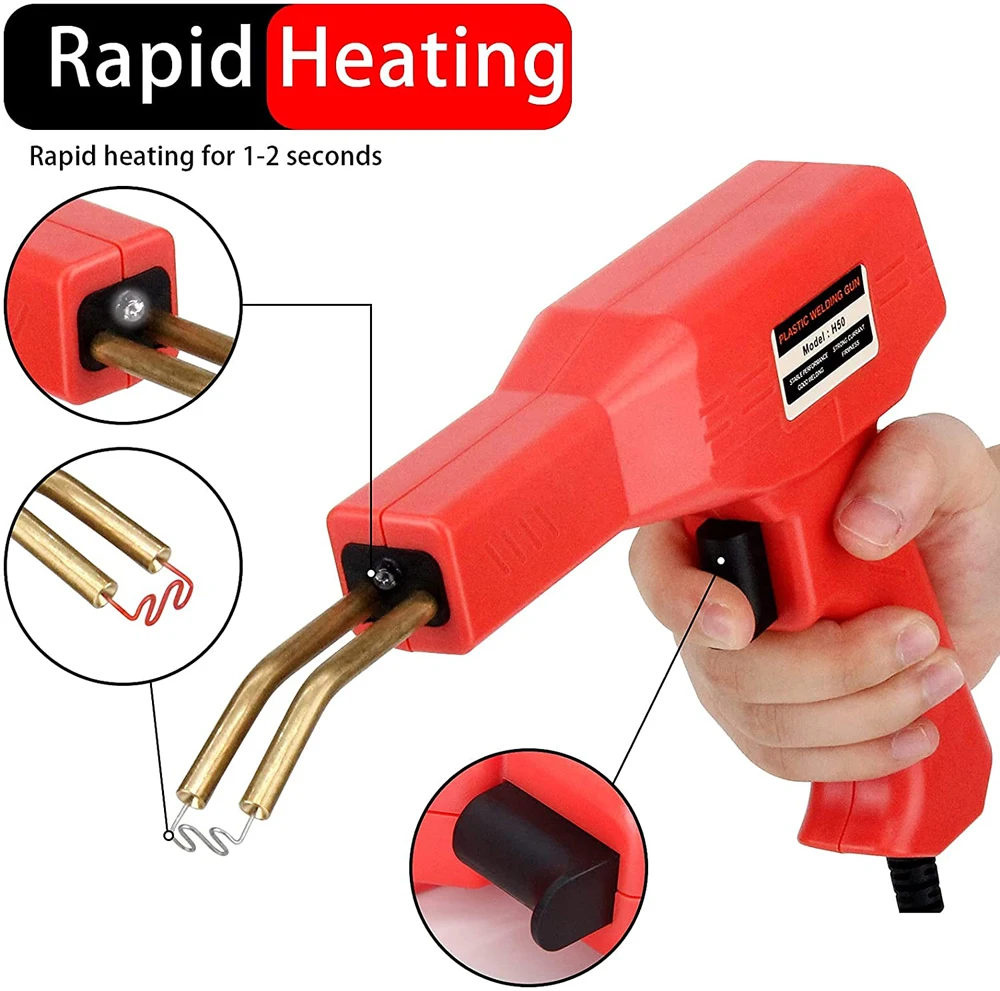 Plastic Welder Gun Hot Stapler Welding Machine Soldering Iron for Plastic Staple PVC Repairing Machine Car Bumper Repair Tools 2