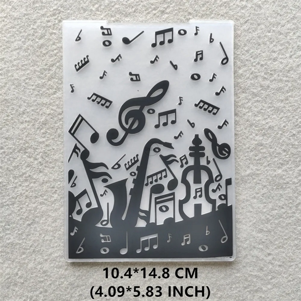 Stencil Per Goffratura Foglie In Plastica Trasparente - 10,5x14,5 Cm - Per Scrapbooking E Biglietti