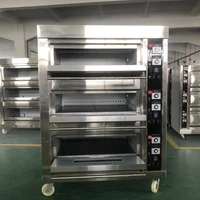 Oven Gas Commercial Large Capacity Three Layer Six Plate Pizza Cake Bread Scones Baking Household Bakery Equipment Furnace 2
