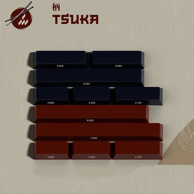 Pbtfans rōnin keycap kit abs kirsch profil doubles hot oder 