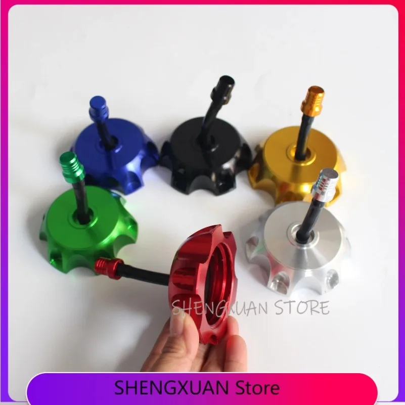 

Universal Motorcycle CNC Aluminum Gas Fuel Petrol Tank Cap Replacement Lid For 90 110 125CC Dirt Bike Pit Pro ATV Quad