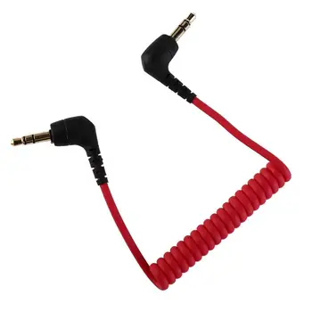 Cavo per Microfono a Spirale da 3,5 mm TRS-TRS per Videocamera, Microfono e Altri Dispositivi