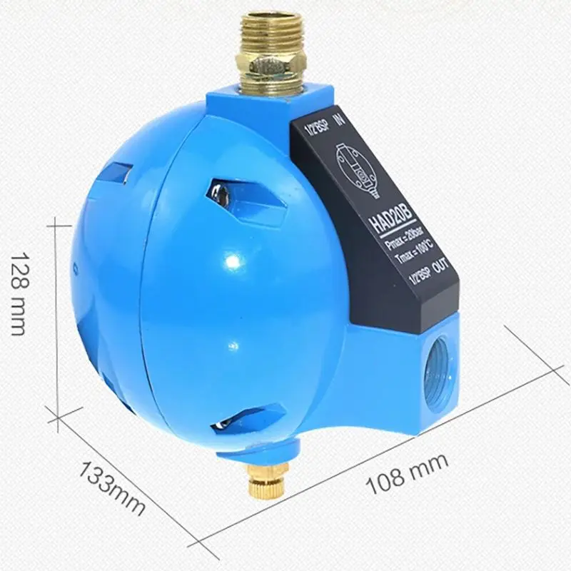 HAD20B Compressed Air Auto Float Drain Valve 1/2'' BSP 400L/M AOK20B Automatic Drain Filter Air Compressor дренажный клапан