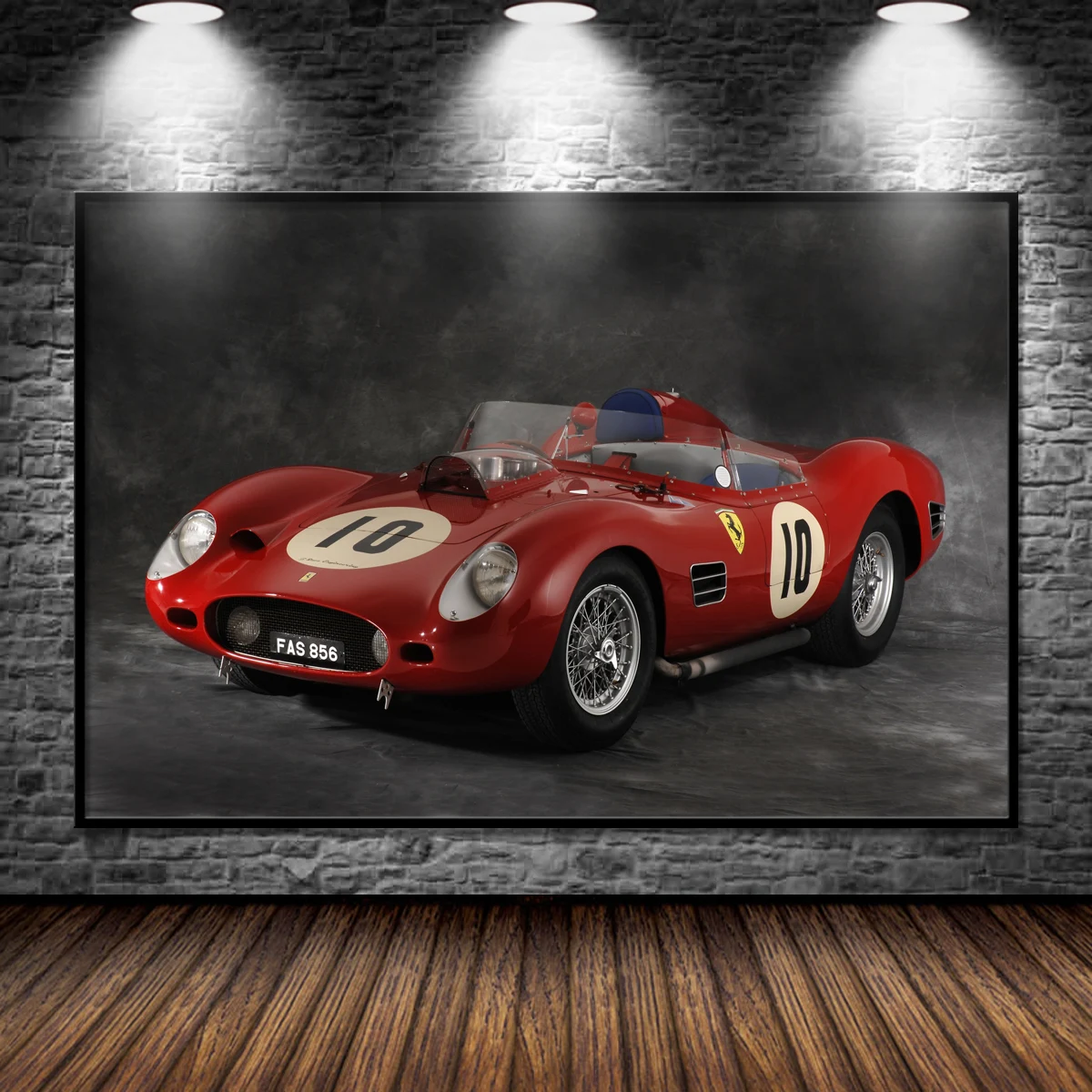 Poster Art Ferraris 246 Dino Sport Fantuzzi Spyder Vintage Car Picture Stampe Su Tela Pittura Casa Soggiorno Decorazione Della Parete