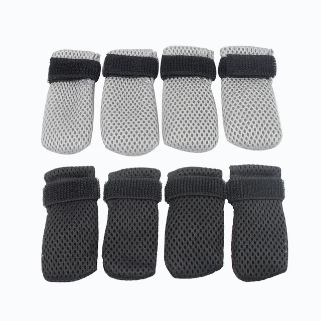 Cat Socks Anti-Scratch Protective Cats Shoes Soft Breathable Home Pet Booties With Secure Velcro Fit Noise Free Pet Supplies 5