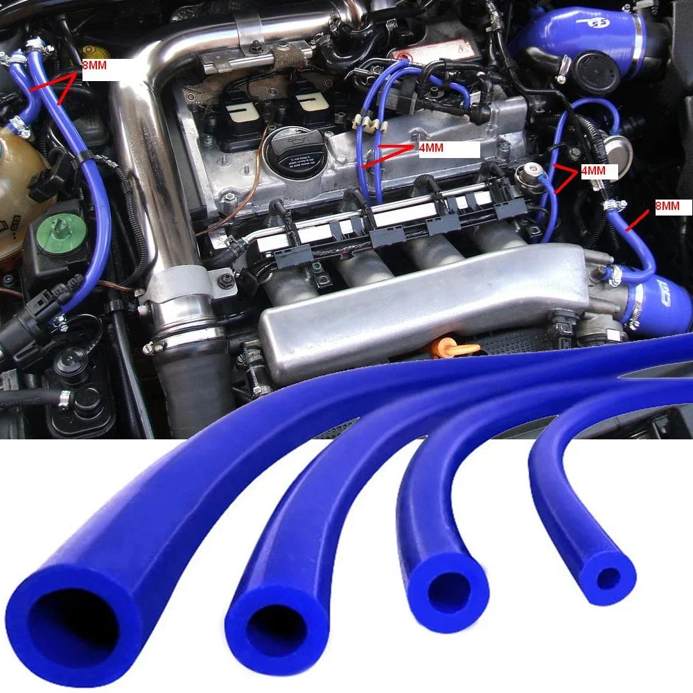 High-Performance Blue Silicone Vacuum Hose - 1 Meter