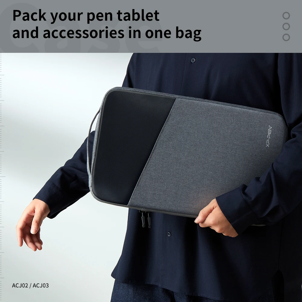 Xppen Case Protetor Dois Tamanhos Bolsa de Proteção Case de Viagem para Pen Display 1213.315.616 Polegada Monitor Gráfico Tablet - Imagem 5