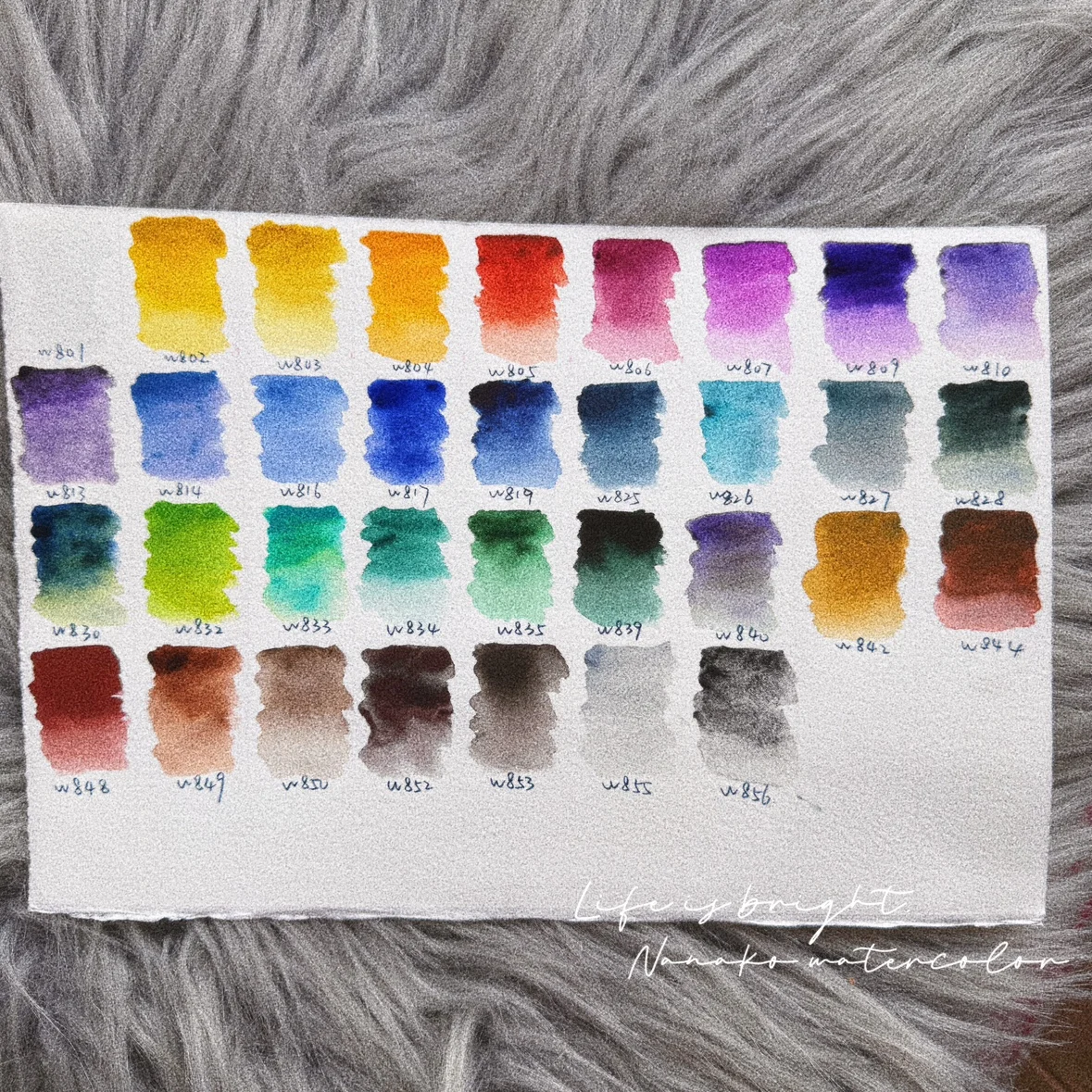 Korean Mission sedimentation color layered watercolor pigment packaging 5 /34 colors 1ml 2ml professional drawing pigment