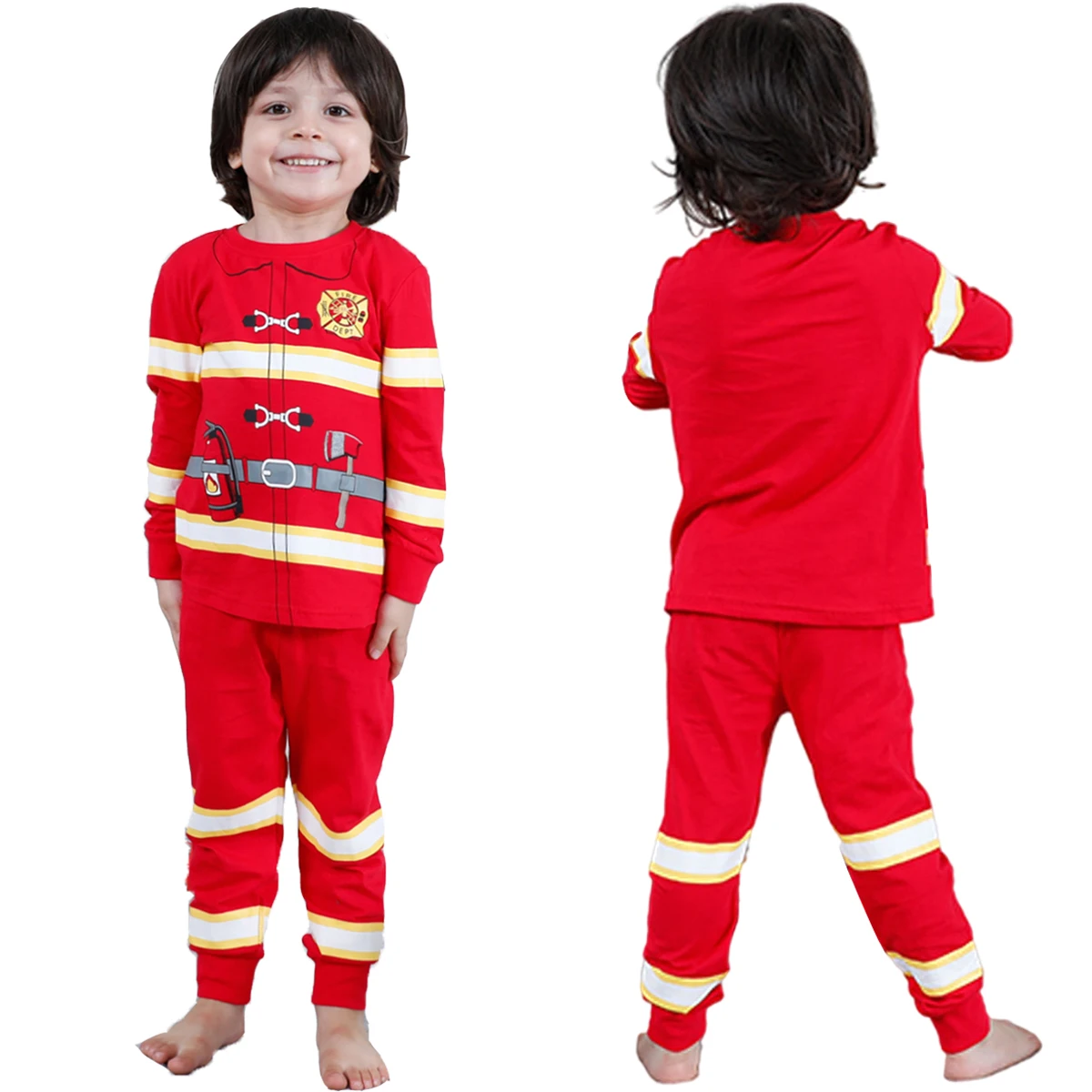 A&J DESIGN Kids Boys Pajamas Set 100% Cotton Sleepwear 