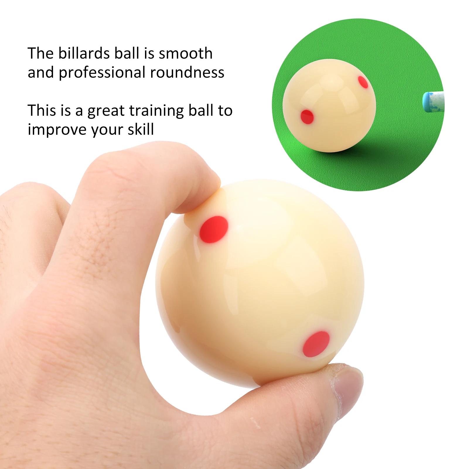 Billiard Ball 1pc Standard 52.5mm Resin Billiard Snooker Redpoint Practice Training Pool Ball