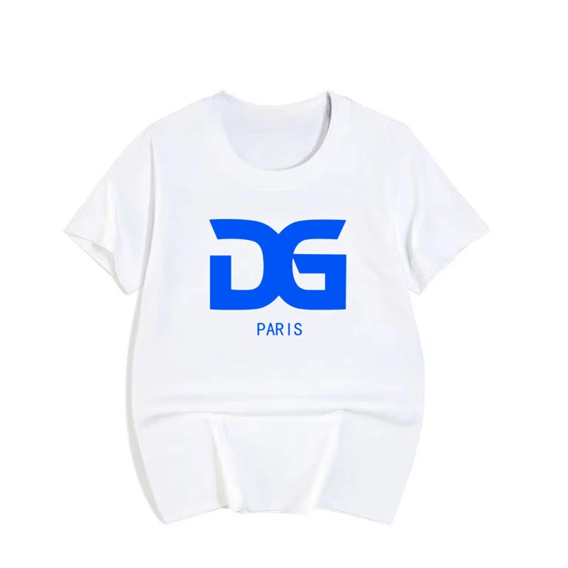 thumbnail image 1 of Camiseta de algodón para niños, camiseta de moda con estampado de letras para niñas y niños, camisetas de manga corta con cuello redondo para bebés, ropa para niños, 1 of 5
