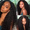 Upgraded V Part Wig Kinky Curly Wig Brazilian 32inch Natural Color Deep Wave Human Remy Hair For Women 2