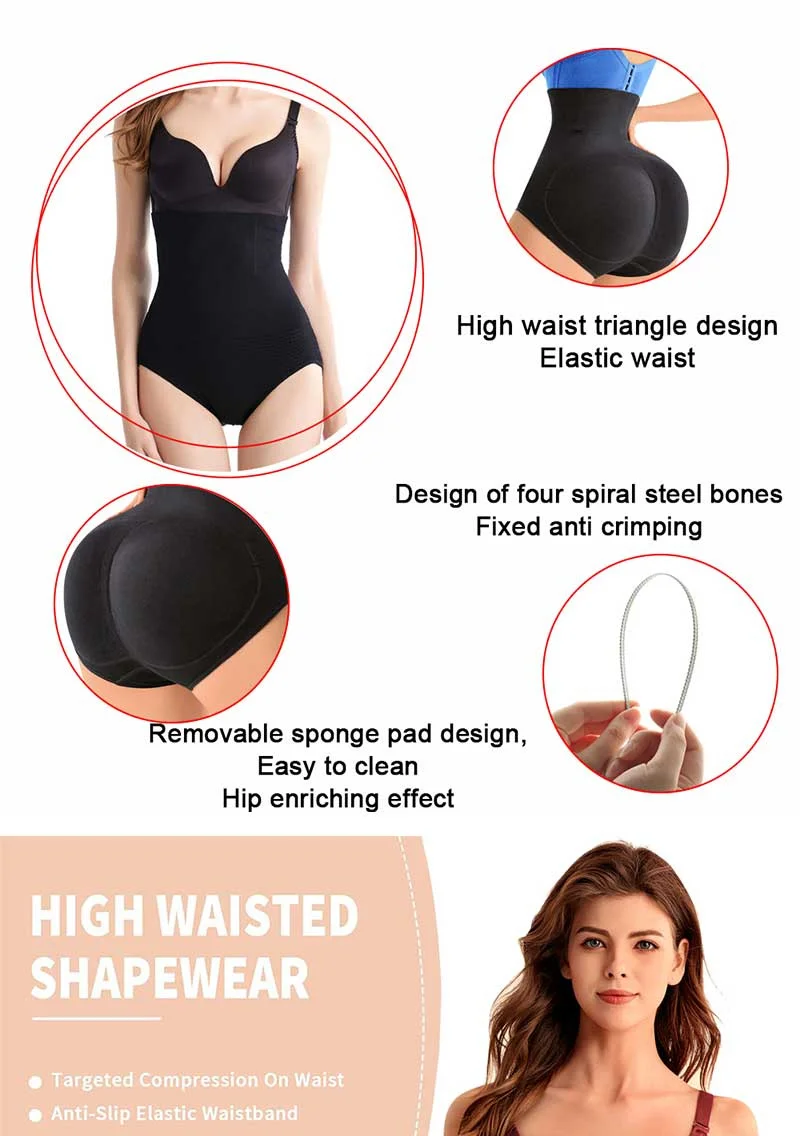 Description Picture 5 of itemSEXYWG Hip Shapewear for Women Fashion Butt Lifter Shapewear Panties Fake Booty Ass Hip Enhancer Push Up Shaper Panties