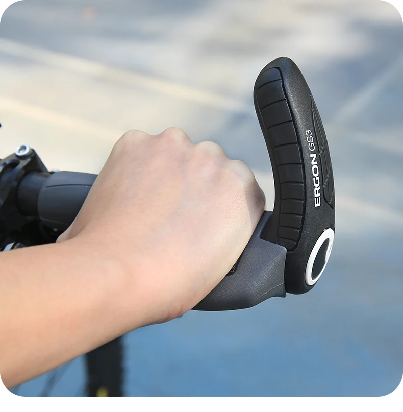 ERGON GS3 Fahrradlenkergriffe, rutschfeste Gummigriffe, MTB-Fahrradgriffe, verstellbare Lenkerenden, Handgriffe 5Nm – Detail 10