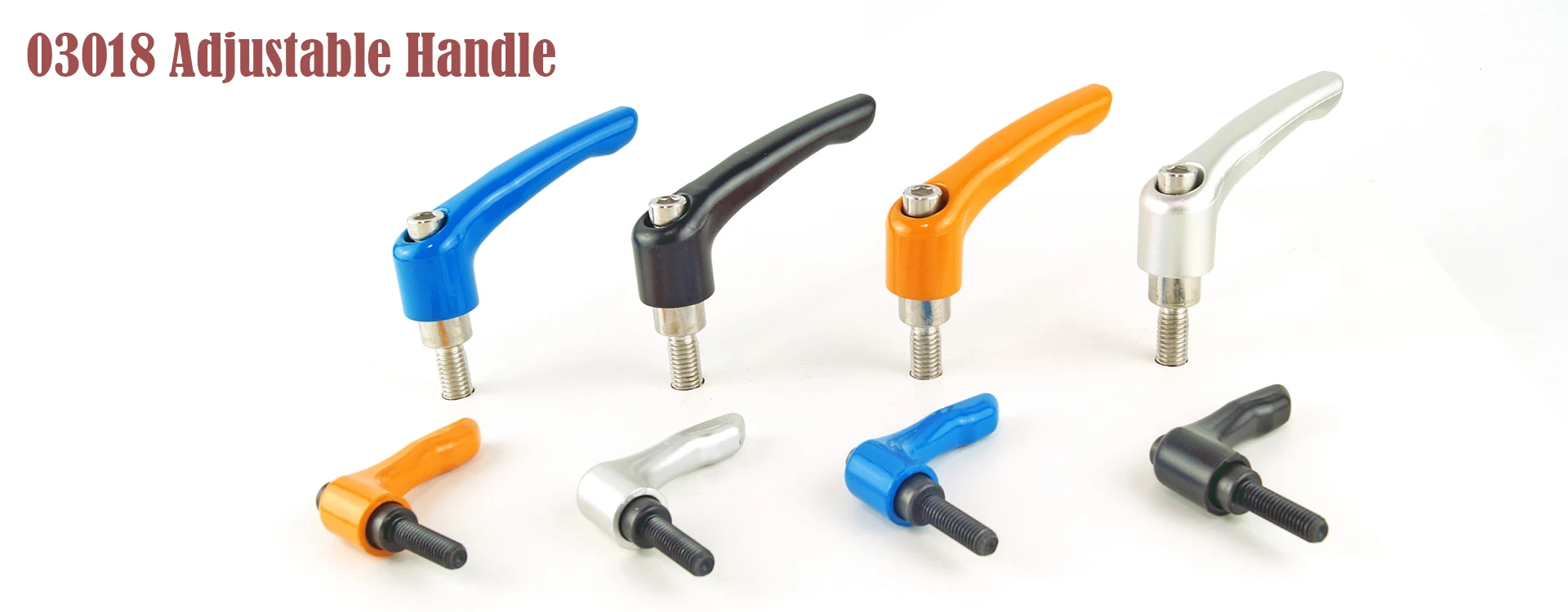M5 M6 Solid Adjustable handle clamping lever arms tension levers blue color