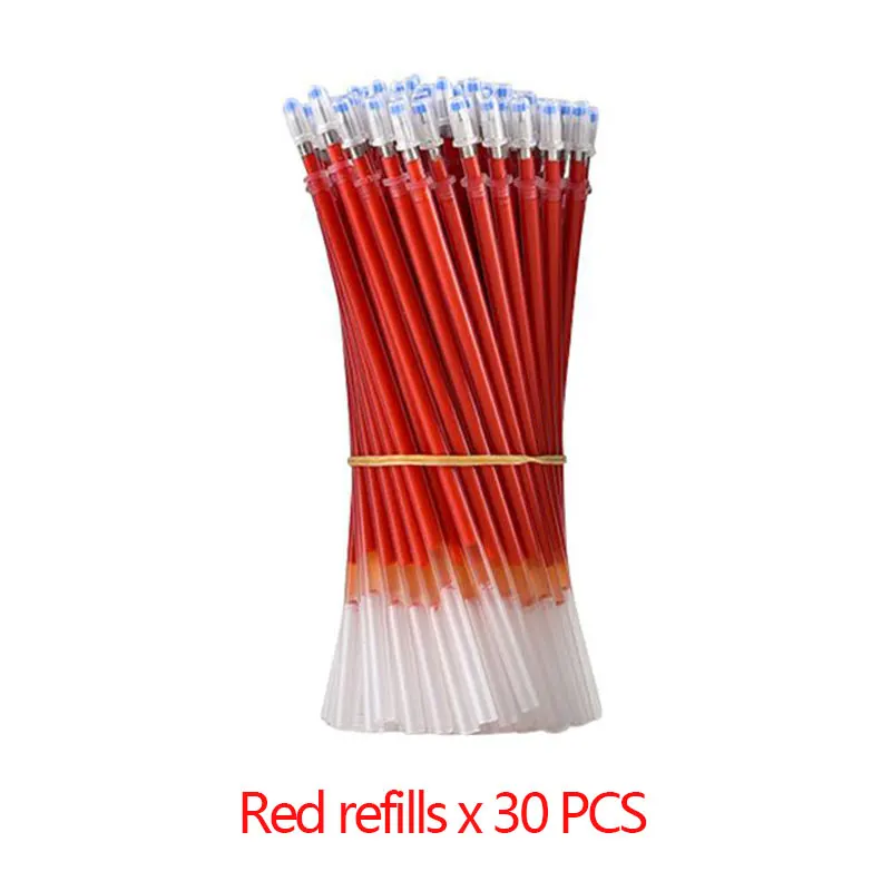 Premium Gel Pen Refill Set with Fast-Dry Ink - Black, Blue, and Red Ballpoint